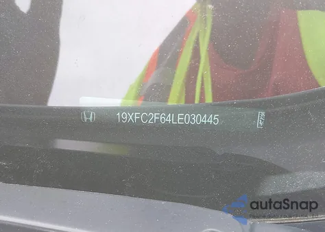 2020 Honda Civic Lx from USA, damaged, VIN 19XFC2F64LE030445